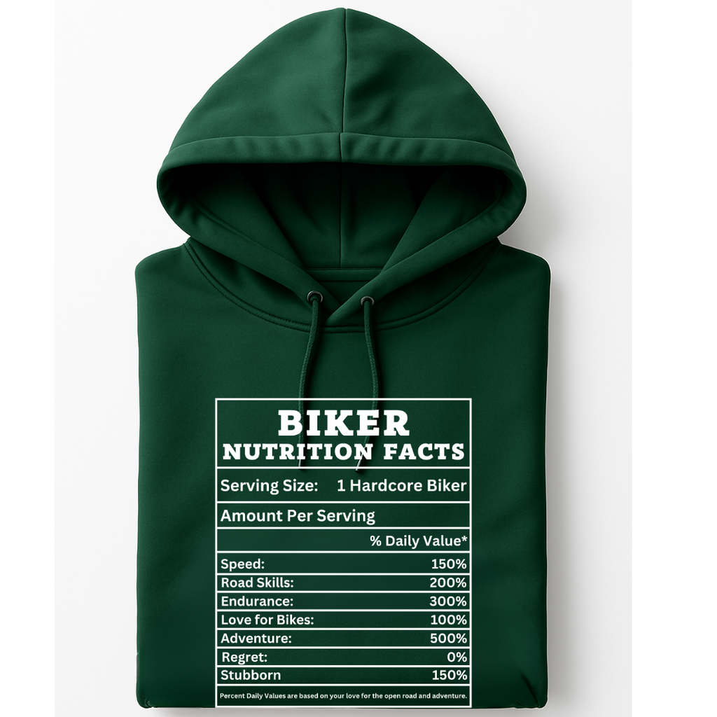 Biker Nutrition Facts - Hoodie